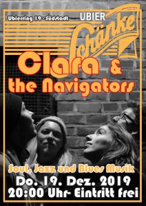 "Clara & the Navigators " Soul-, Jazz- & Bluesmusic. Eintritt frei