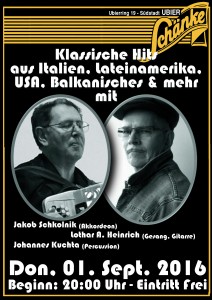 Lothar A. Heinrich &  Jakob Schkolnik "Klassische Hits aus Italien, Lateinamerika, USA, Balkanisches & mehr"