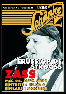 ZASS - eruss op de strooss - Eintritt 12,00 €